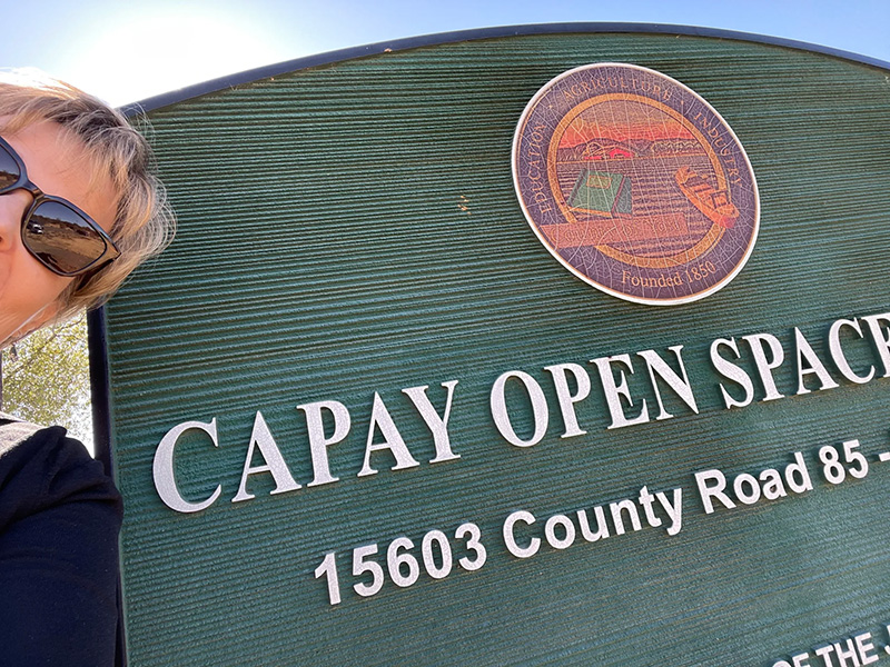 Entrance Sign at Capay Open Space Park