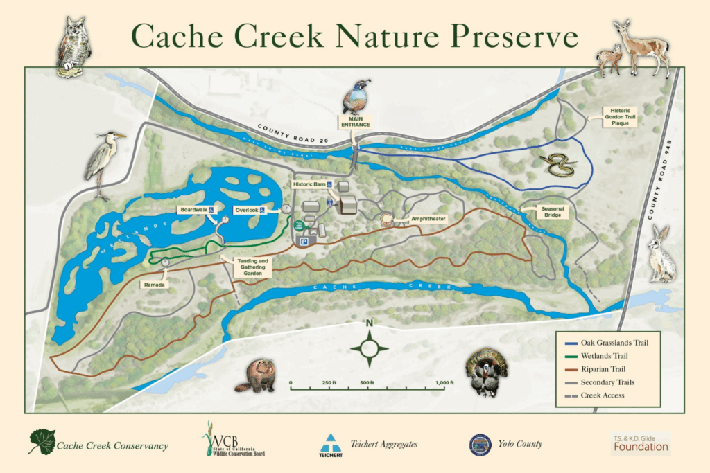 Cache Creek Nature Preserve Trail Map 