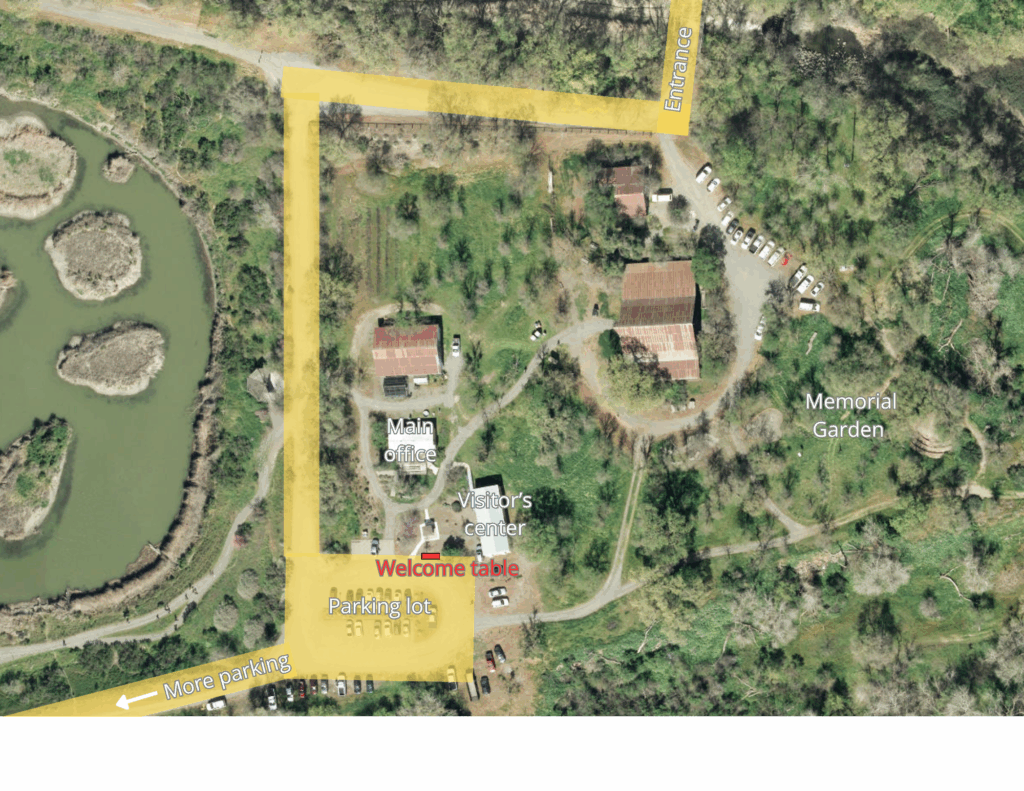 Parking Map for the 25th Anniversary Event